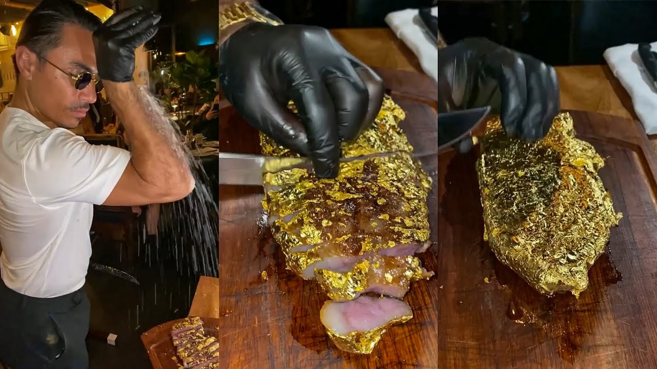 Славните полудеа по златна шницла: Познатиот готвач подготви специјалитет од 800 евра (ВИДЕО)